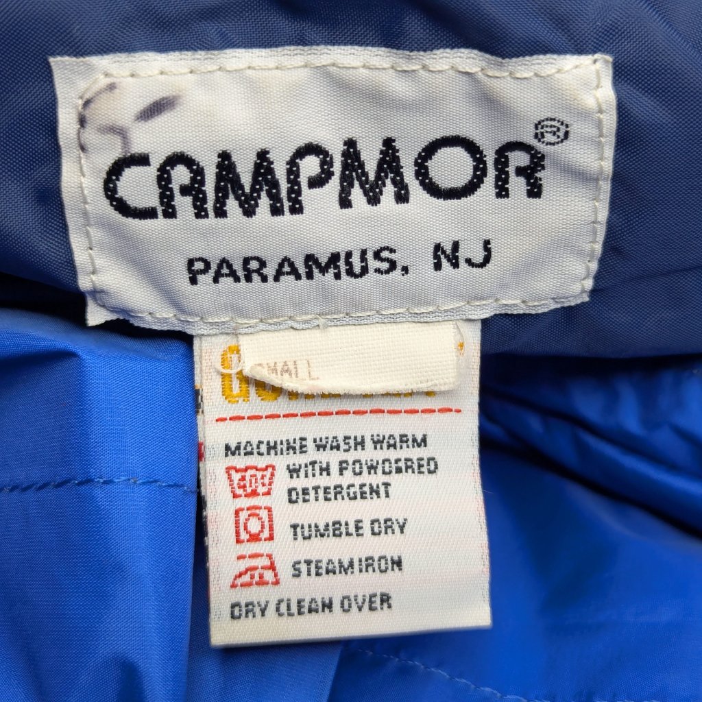 Vintage Campmor Gore-Tex Blue Wind/Rain Jacket Size Small — image 8 of 8